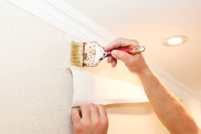 Pose de papier peint à Louversey — revêtements muraux et toiles de verre